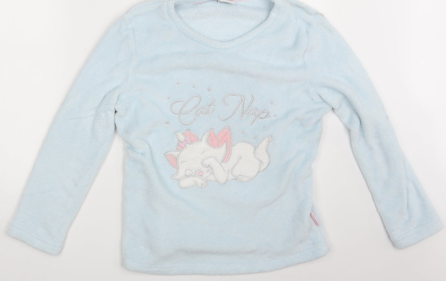 Disney Womens Blue Animal Print  Pullover Jumper Size M