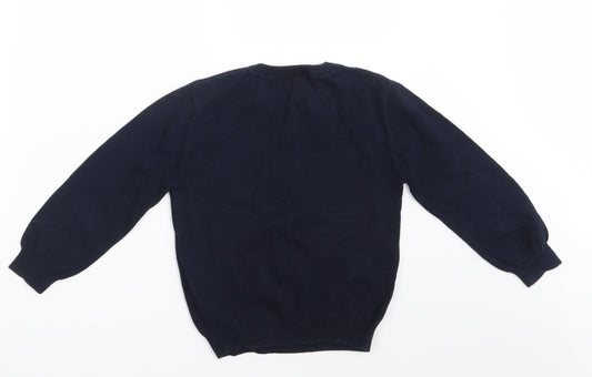 Primark Boys Blue Pullover Jumper Size 6-7 Years