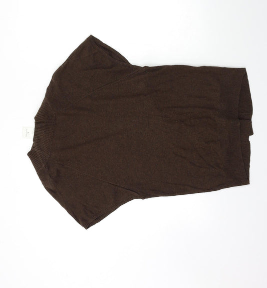 APH ORISM Womens Brown Knit Cardigan Jumper Size S