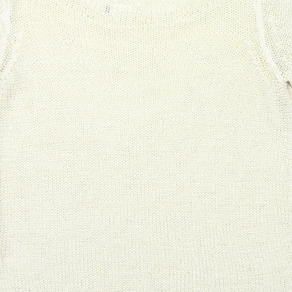 Only Womens Beige Knit Pullover Jumper Size L