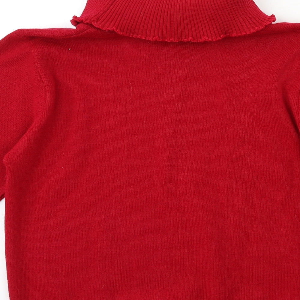 Pure & natural Womens Red Knit Pullover Jumper Size M