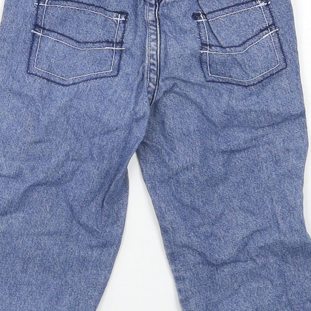 George Baby Blue Denim Cargo Jeans Size 9-12 Months
