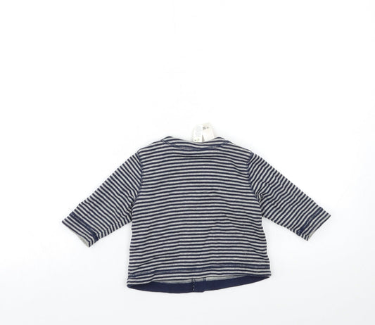Gap Baby Grey Striped Pullover Jumper Size 3-6 Months
