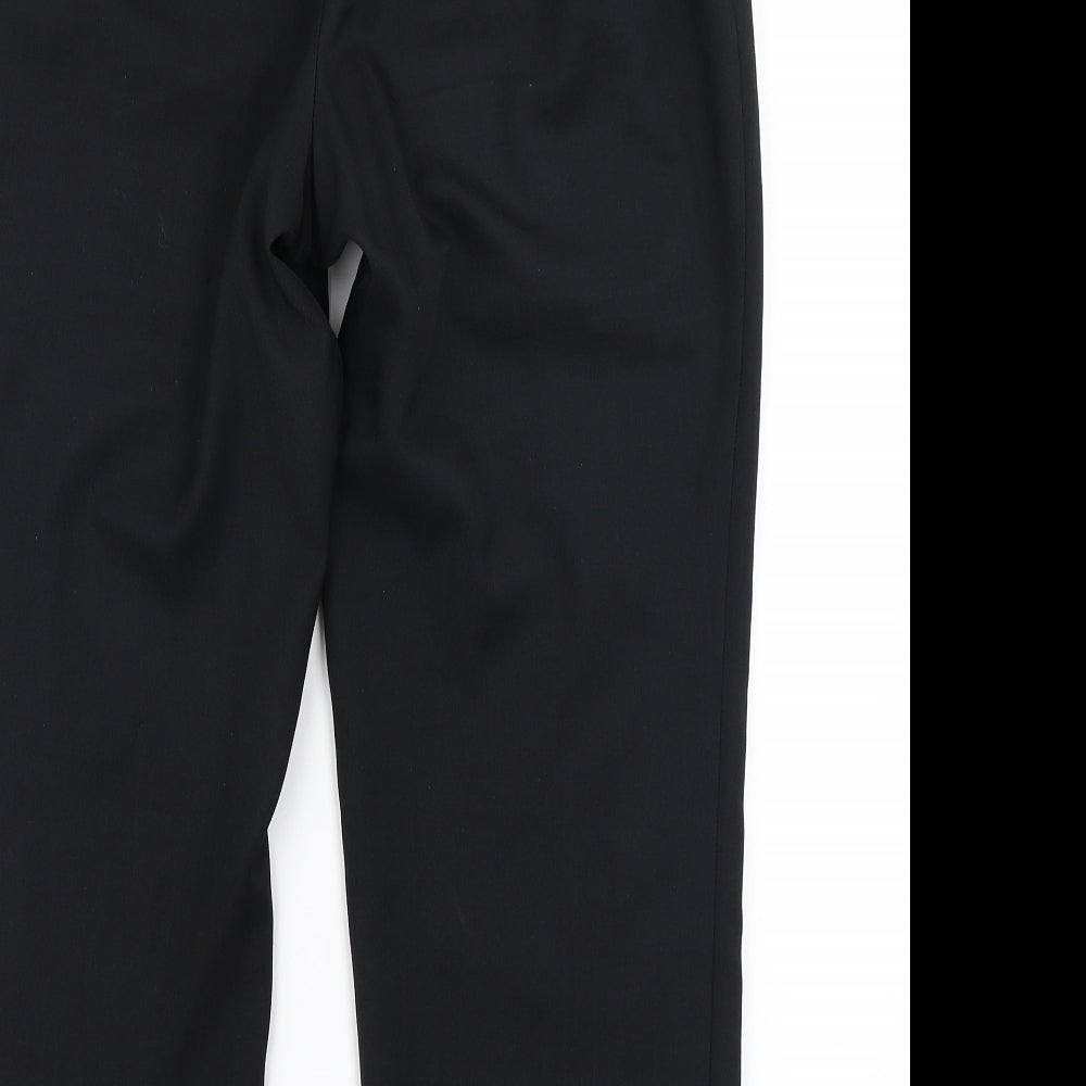 M&S Womens Black Dress Pants Trousers Size 14 L23 in