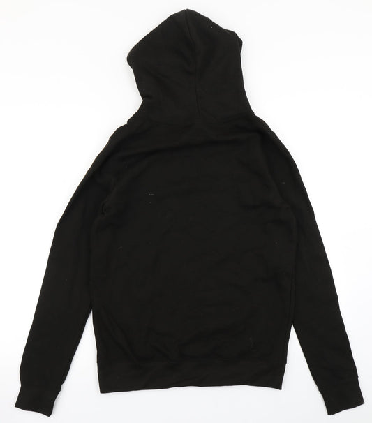 Justhoods Womens Black Pullover Hoodie Size S