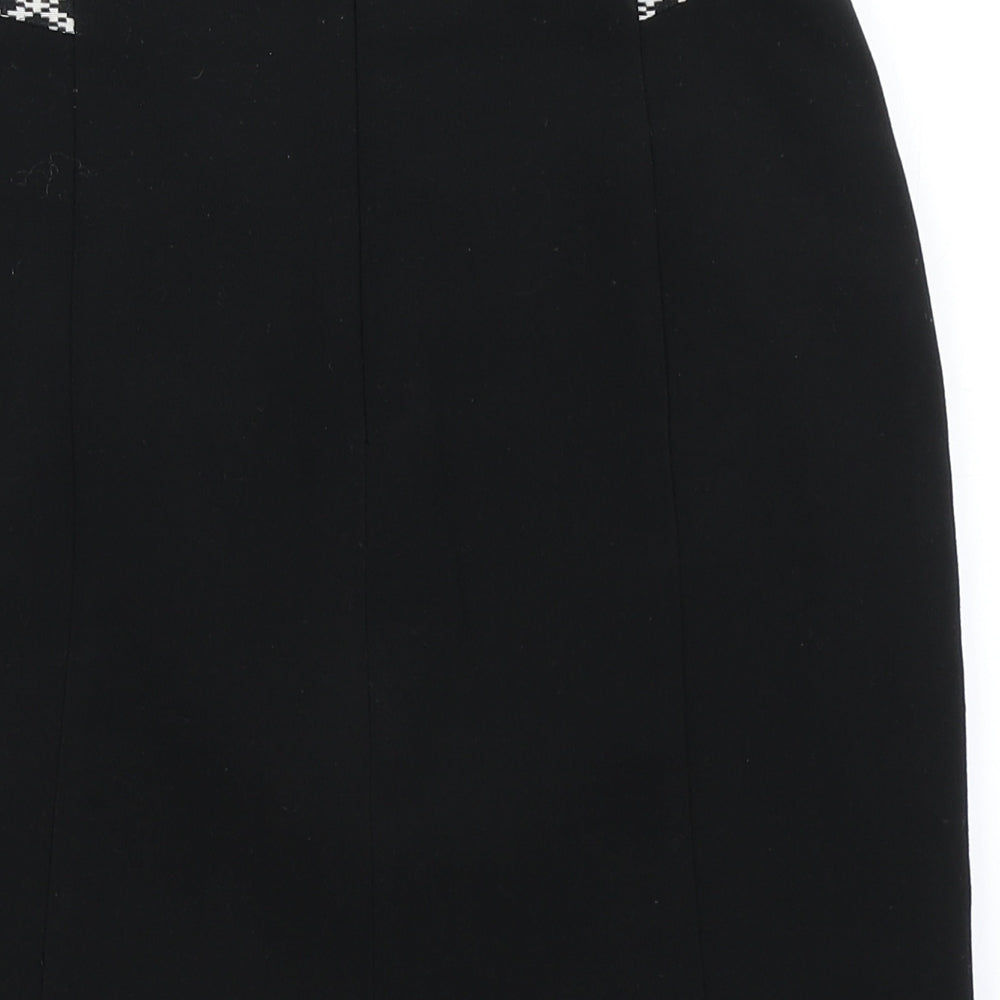 F&F Womens Black Geometric Straight & Pencil Skirt Size 6