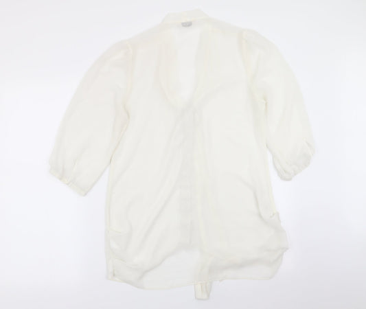 Miss Selfridge Womens White Basic Blouse Size 12