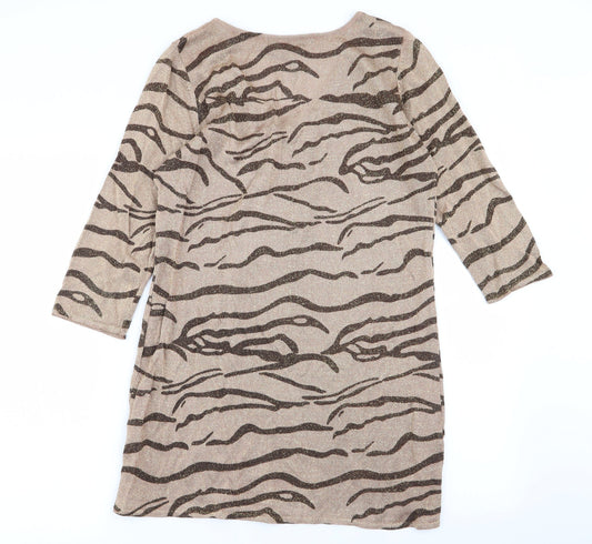 sky designs Womens Multicoloured Animal Print Fit & Flare Size S