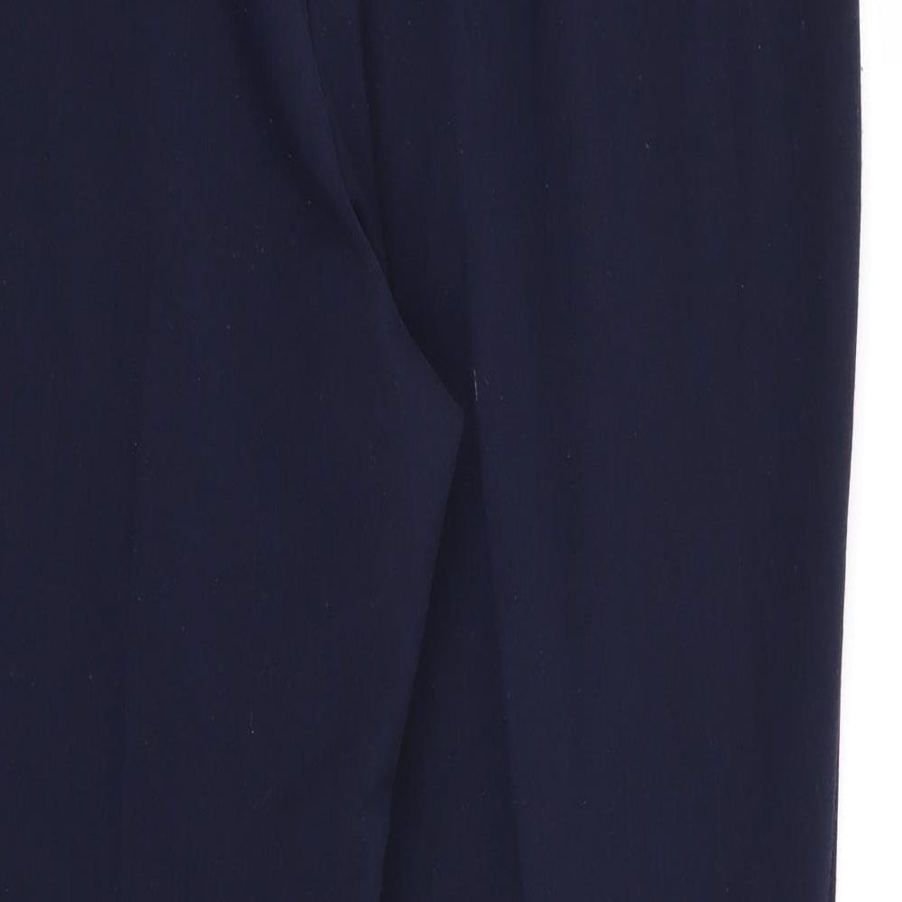 bonmarche Womens Blue Trousers Size 16 L28 in - Stretch waistband