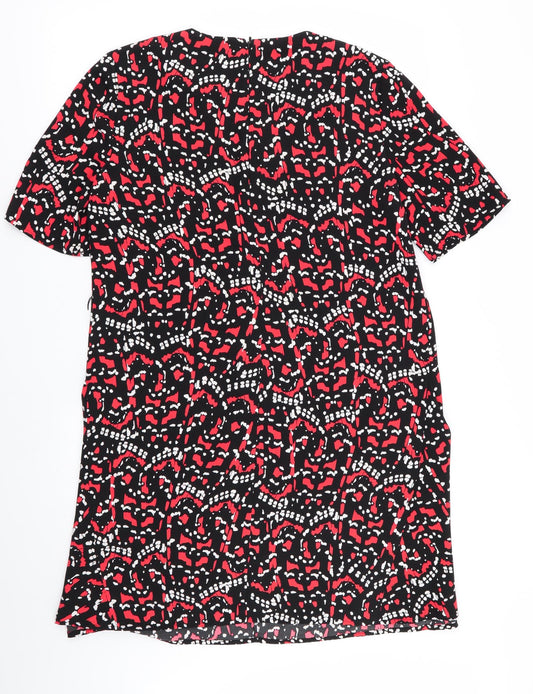 Warehouse Womens Multicoloured Geometric Fit & Flare Size 12