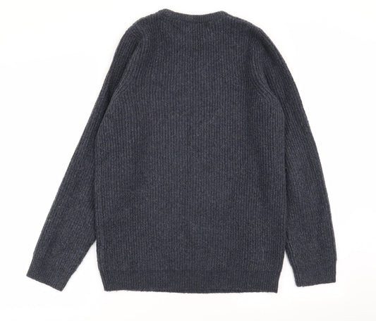 M&S Mens Blue Pullover Jumper Size S
