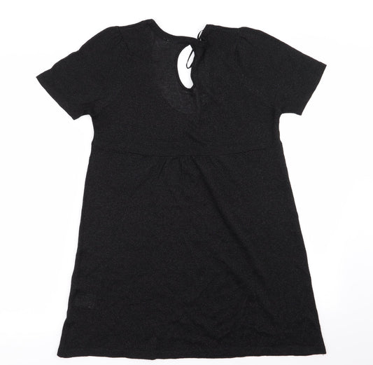 EVIE Womens Black Basic Blouse Size 12