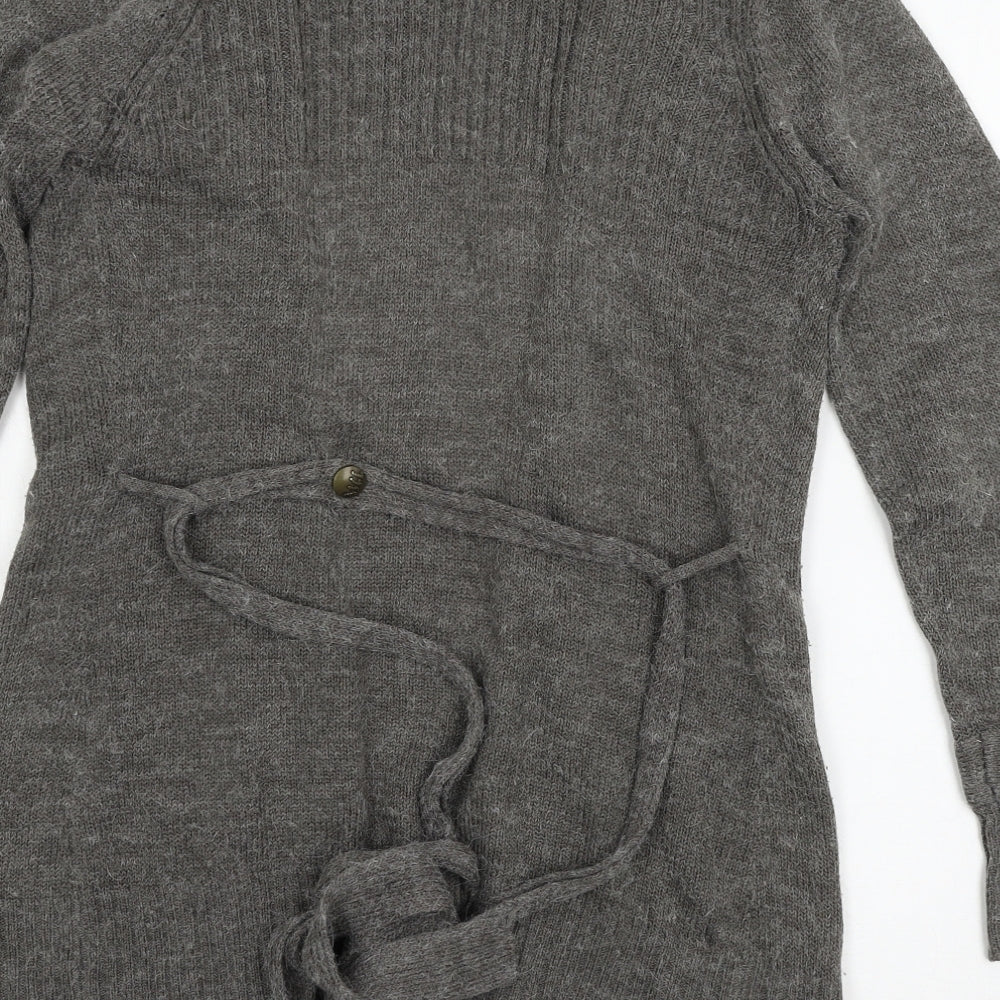 George Womens Grey Knit Cardigan Jumper Size 10