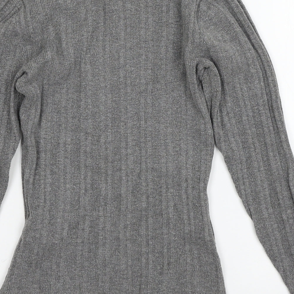 Primark Womens Grey Knit Pullover Jumper Size 10
