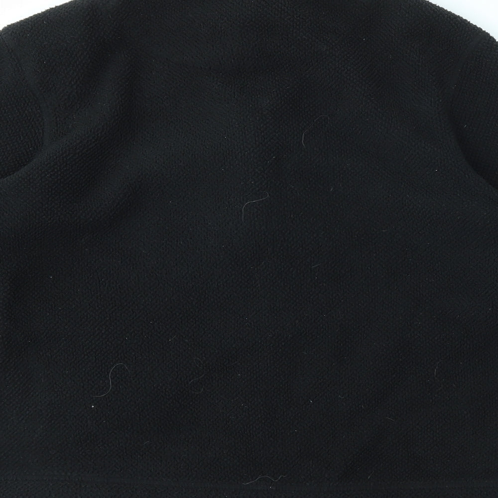 George Womens Black Houndstooth Full Zip Jumper Size 14