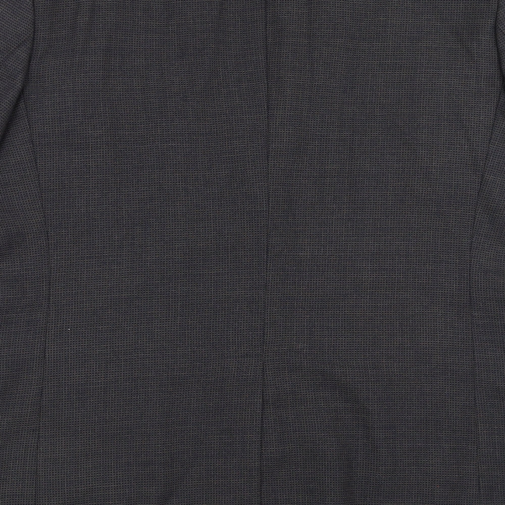 Marks and Spencer Mens Blue Check Jacket Suit Jacket Size 44