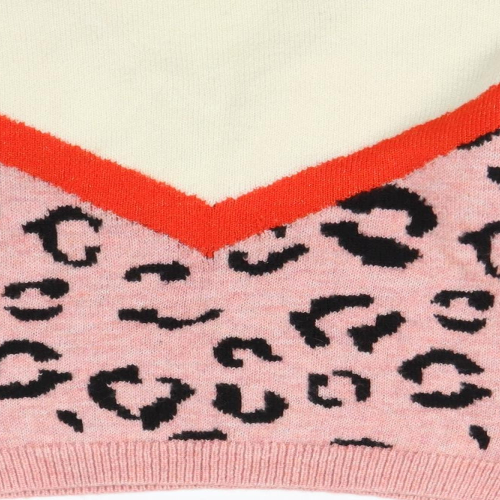 Primark Womens Multicoloured Animal Print Pullover Jumper Size 10