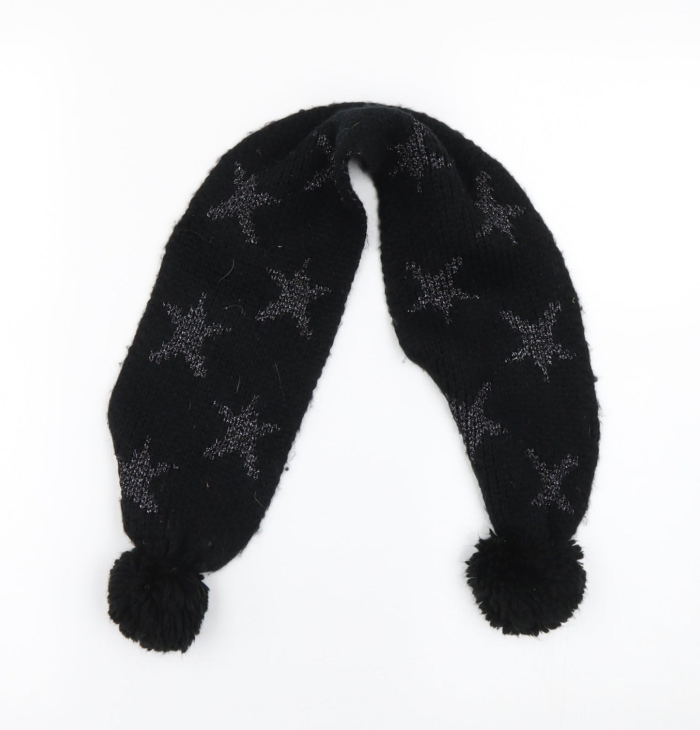 M&S Girls Black Scarf Scarves & Wraps One Size