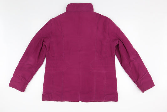 Klass Womens Pink Overcoat Coat Size M