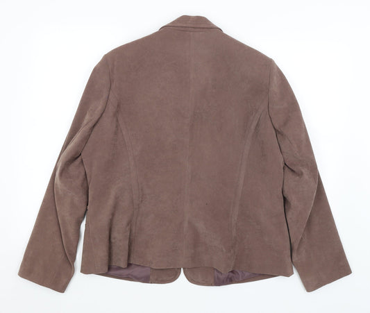 BM Womens Brown Jacket Blazer Size 18
