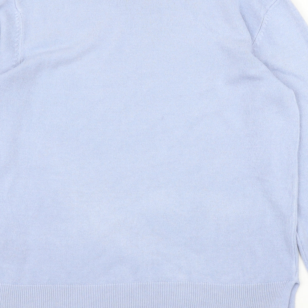 M&S Womens Blue Pullover Jumper Size 12