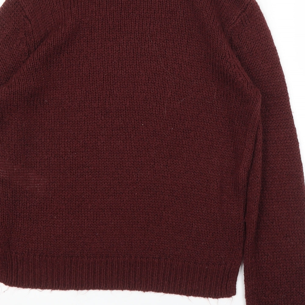 New Look Girls Purple Pullover Jumper Size 12 Years