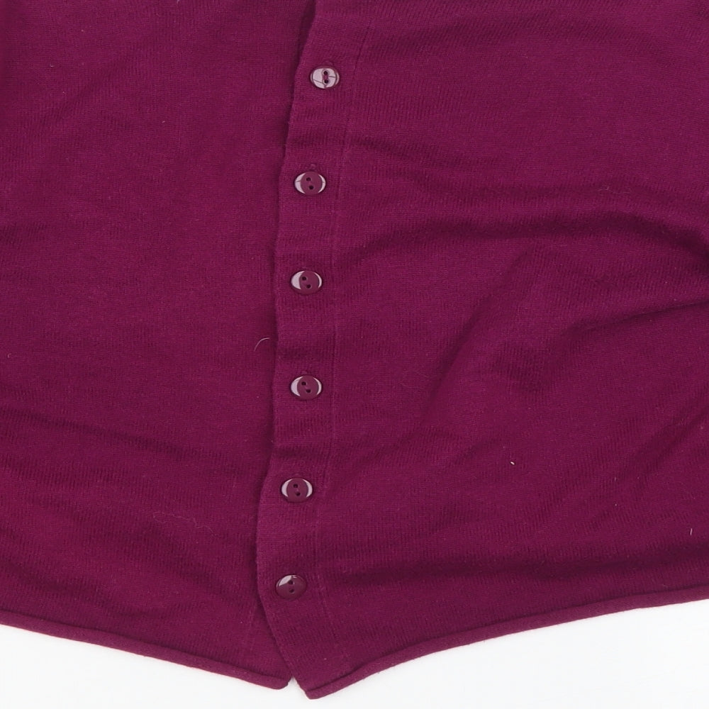 Preworn Womens Purple Cardigan Jumper Size M