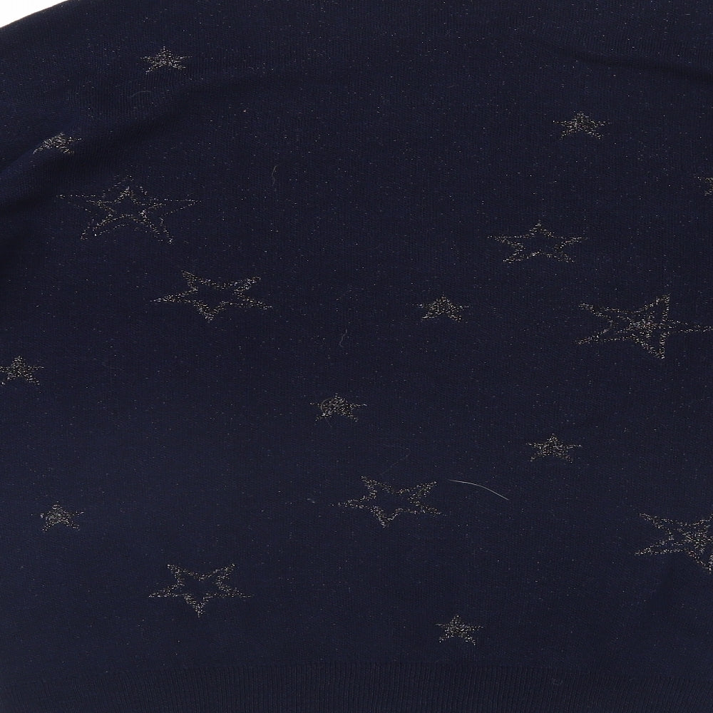 Yessica Womens Blue Pullover Jumper Size M