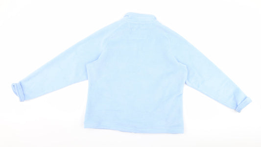 Antigua Womens Blue Fleece Full Zip Jumper Size L