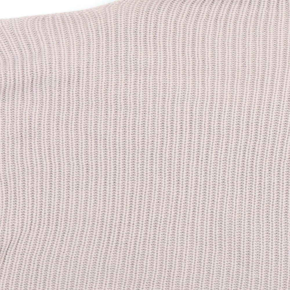 New Look Womens Pink Henley Jumper Size M