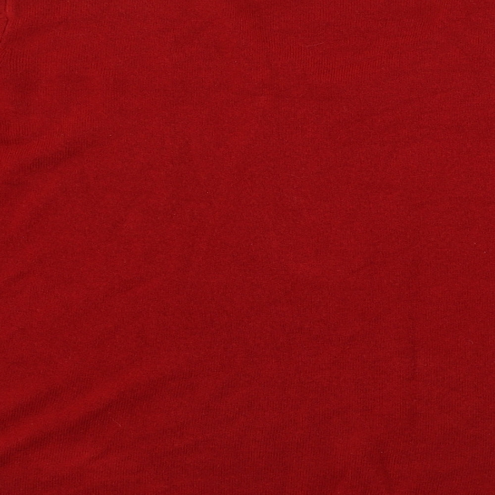 BM Womens Red Pullover Jumper Size M