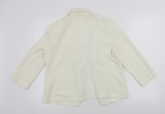 F&F Womens Ivory Jacket Blazer Size 12