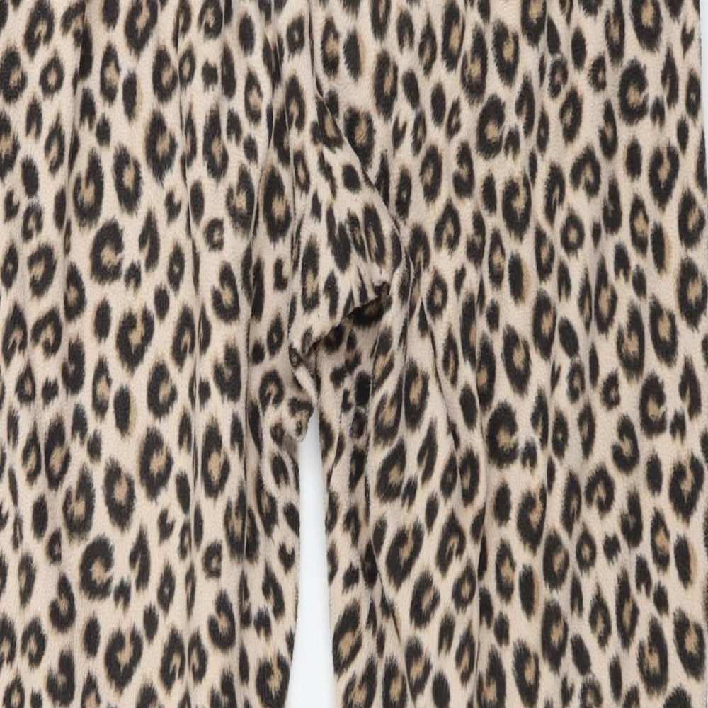 NEXT Womens Beige Animal Print Pyjama Pants Size M