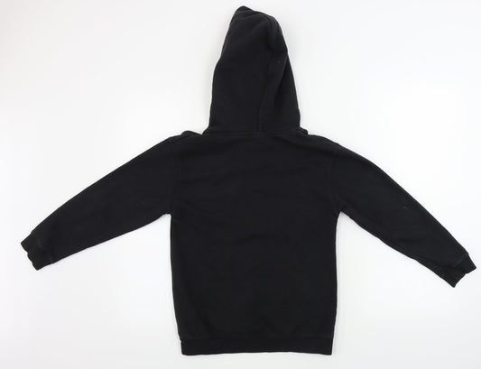 Fruit of the Loom Boys Black Pullover Hoodie Size 9-10 Years