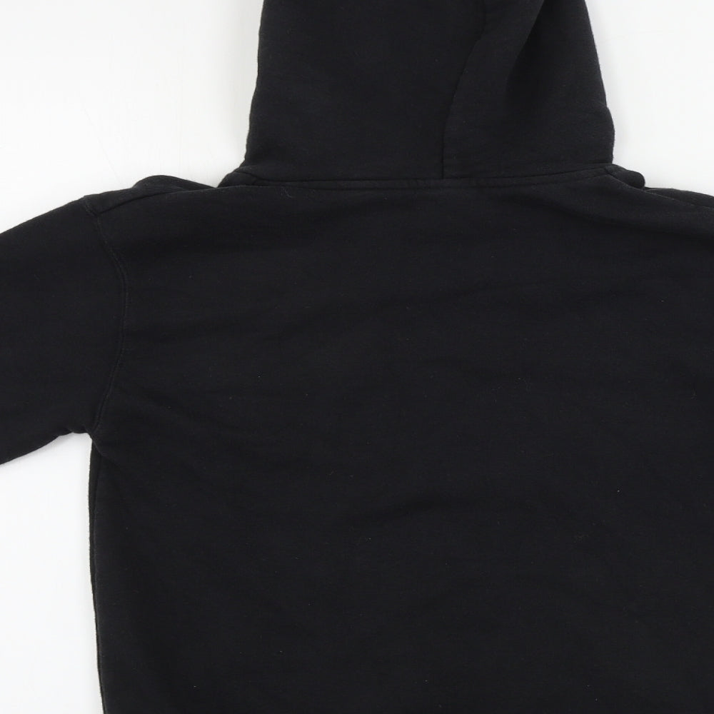 Fruit of the Loom Boys Black Pullover Hoodie Size 9-10 Years