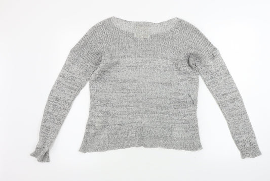 Superdy Womens Grey Pullover Jumper Size S
