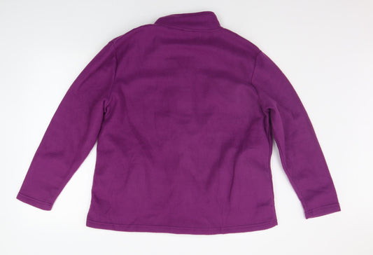 Anne De Lancay Womens Purple Kimono Coat Size L