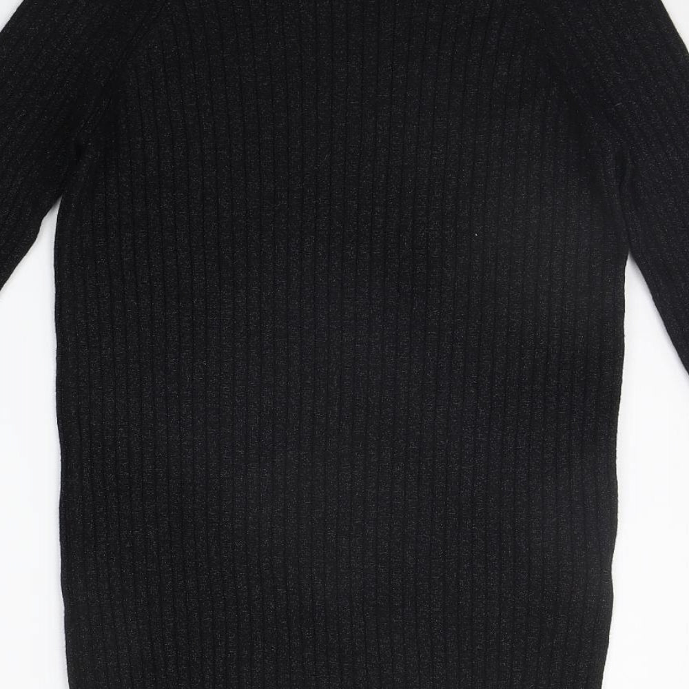 Marks and Spencer Womens Black Pullover Jumper Size 12