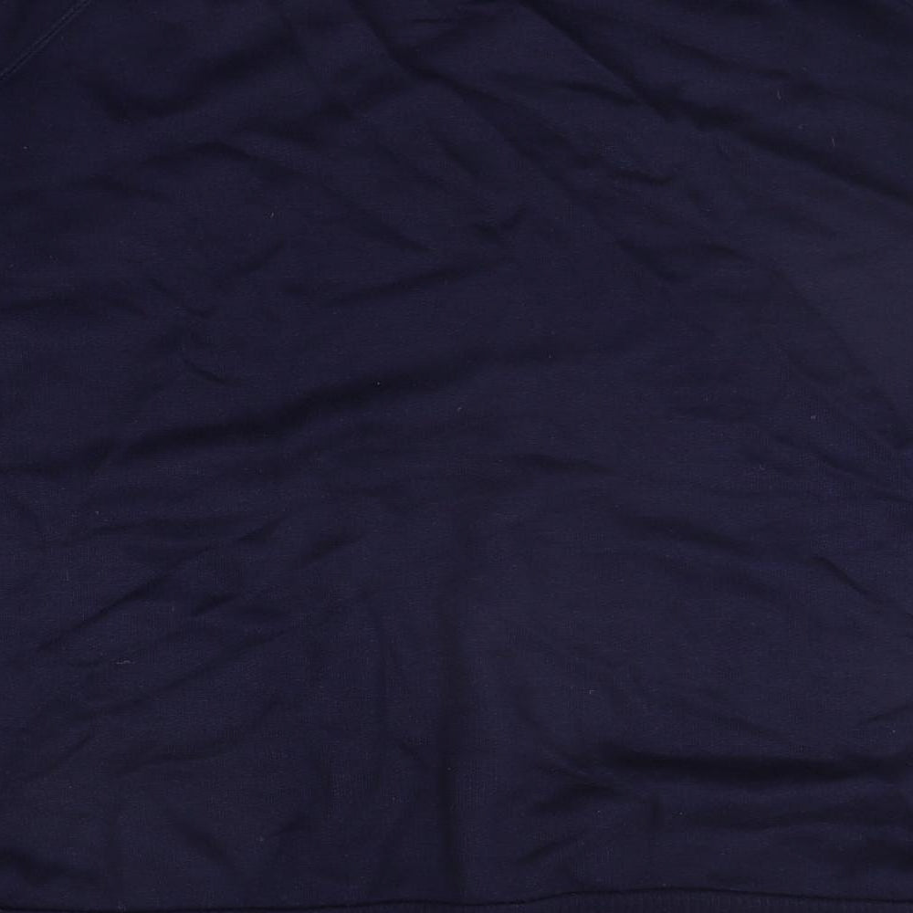 Brand and care label for C&A men’s blue jumper, size L