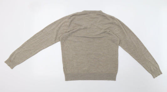 Marks and Spencer Mens Beige Knit Pullover Sweatshirt Size M