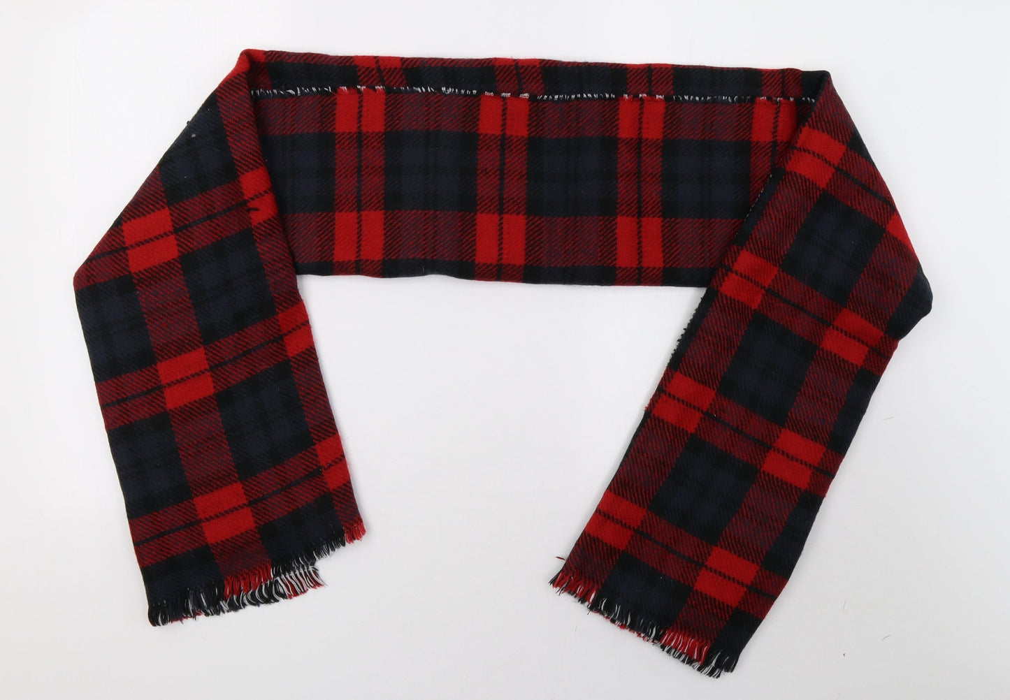 Preworn Mens Red Knit Scarf One Size