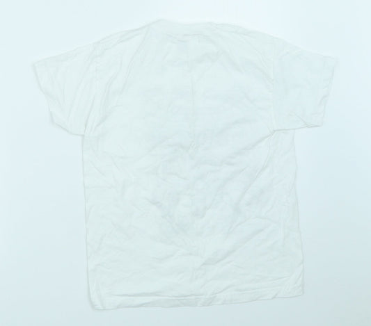 Fruit of the Loom Boys White Basic T-Shirt Size 7-8 Years