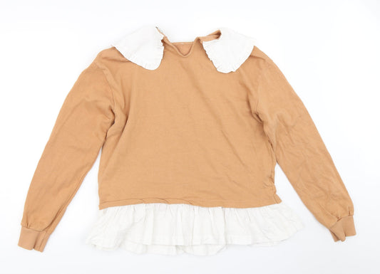George Womens Beige Pullover Sweatshirt Size M