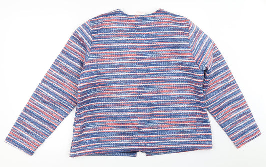 Anne De Lancay Womens Blue Jacket Size L