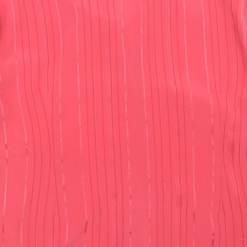 BM Womens Pink Basic Button-Up Size 16