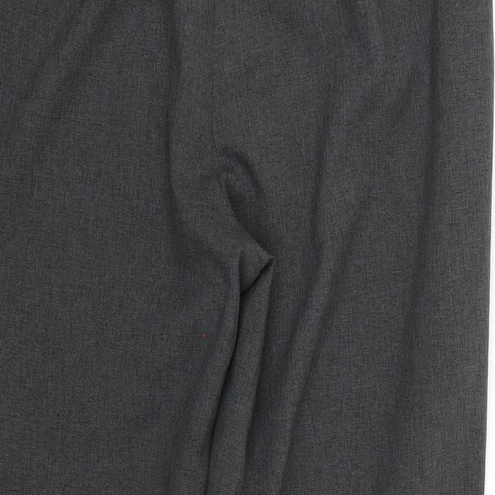 Papaya Womens Grey Trousers Size 14 L22.5 in