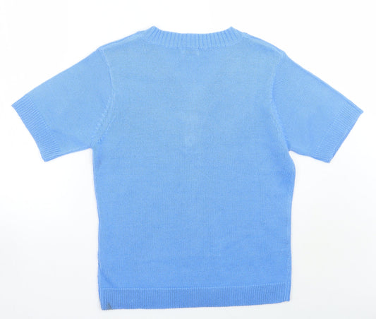 Damart Womens Blue Basic T-Shirt Size 14