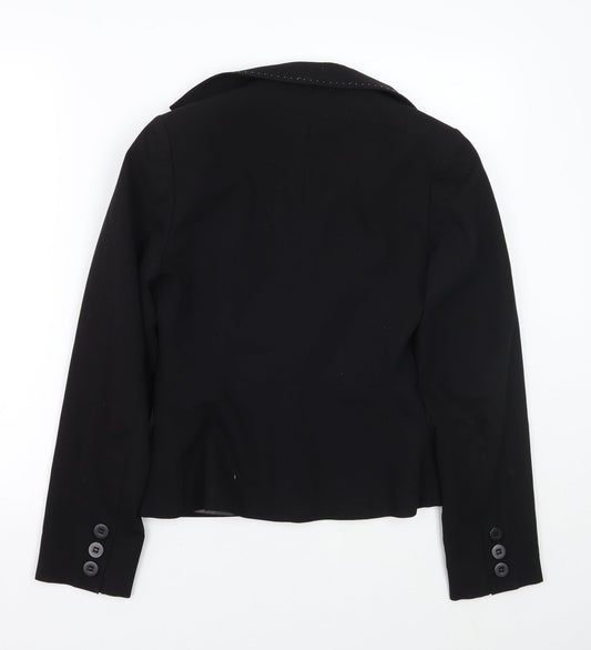 George Womens Black Jacket Blazer Size 8