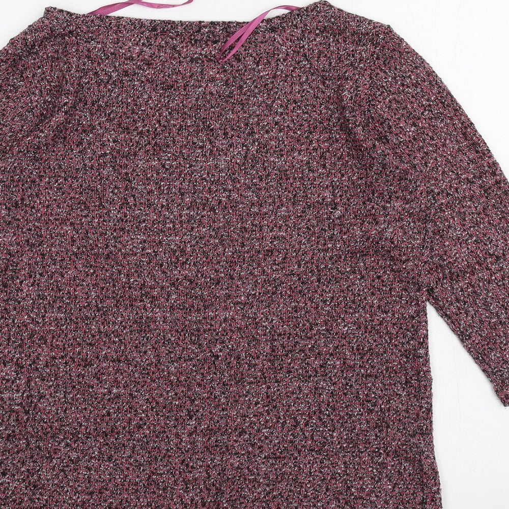 New Look Womens Red Pullover Jumper Size 6