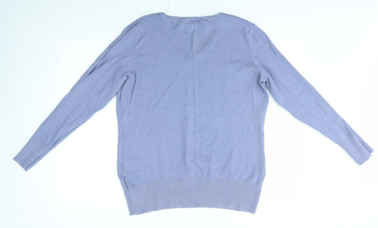 BPC Mens Blue Pullover Jumper Size L